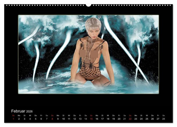 Produktbild: Digital Woman (hochwertiger Premium Wandkalender 2026 DIN A2 quer), Kunstdruck in Hochglanz