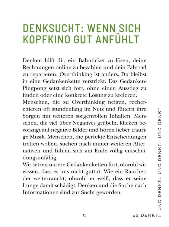 Produktbild: Die 1-Minuten-Strategie gegen Overthinking