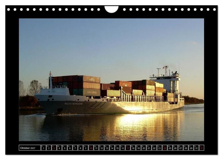 Produktbild: Containerschiffe (Wandkalender 2027 DIN A4 quer), CALVENDO Monatskalender
