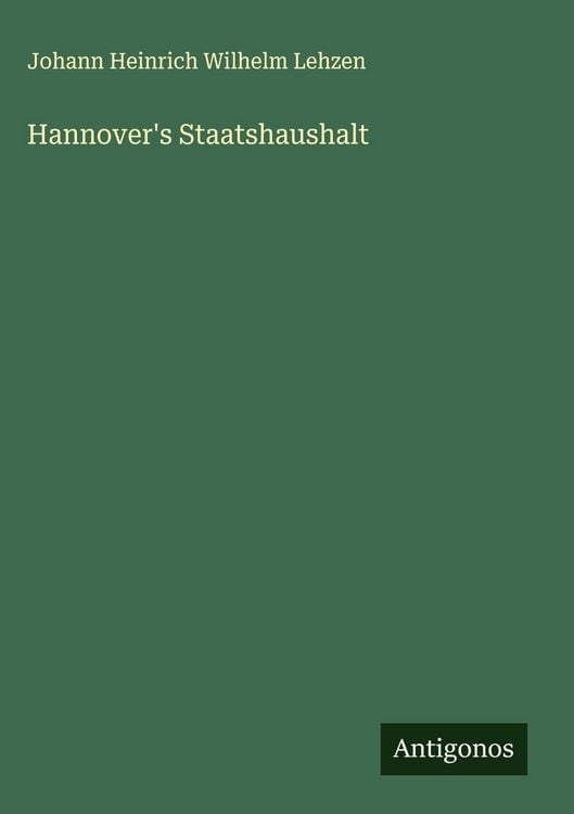 Produktbild: Hannover's Staatshaushalt