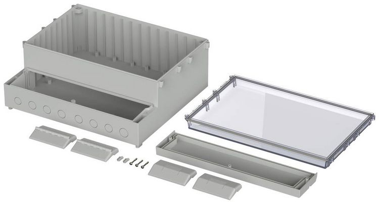 Produktbild: Bopla REGLOCARD RCP 4000 Wand-Geh&auml;use 363.4 x 318.6 x 150 ABS, Polycarbonat Hellgrau 1St.