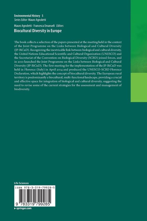 Produktbild: Biocultural Diversity in Europe