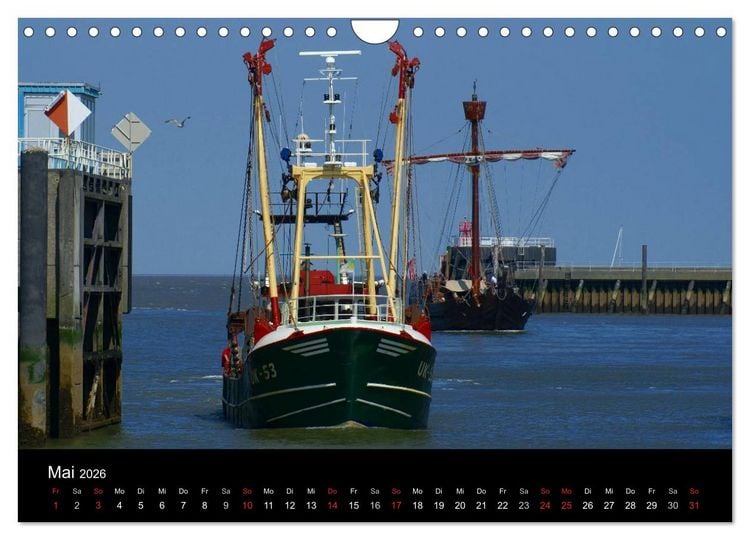 Produktbild: Cuxhaven an der Nordsee (Wandkalender 2026 DIN A4 quer), CALVENDO Monatskalender