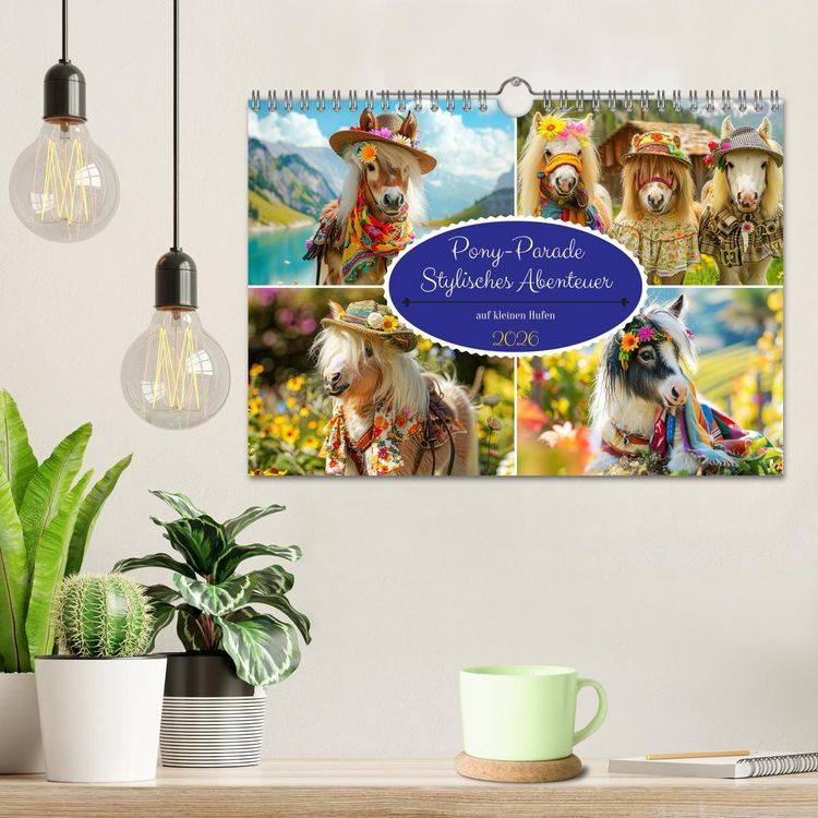 Produktbild: Pony-Parade. Stylisches Abenteuer auf kleinen Hufen (Wandkalender 2026 DIN A4 quer), CALVENDO Monatskalender