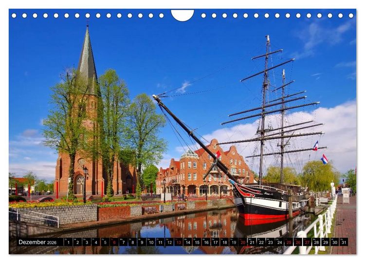 Produktbild: Papenburg und das Rheiderland (Wandkalender 2026 DIN A4 quer), CALVENDO Monatskalender