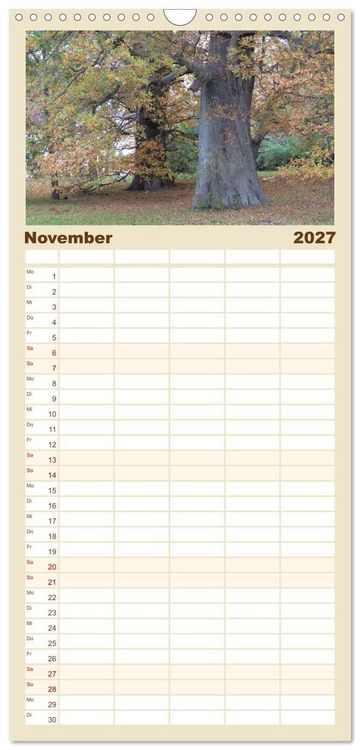 Produktbild: Familienplaner 2027 - Urlaubsparadies Insel R&uuml;gen mit 5 Spalten (Wandkalender, 21 x 45 cm) CALVENDO