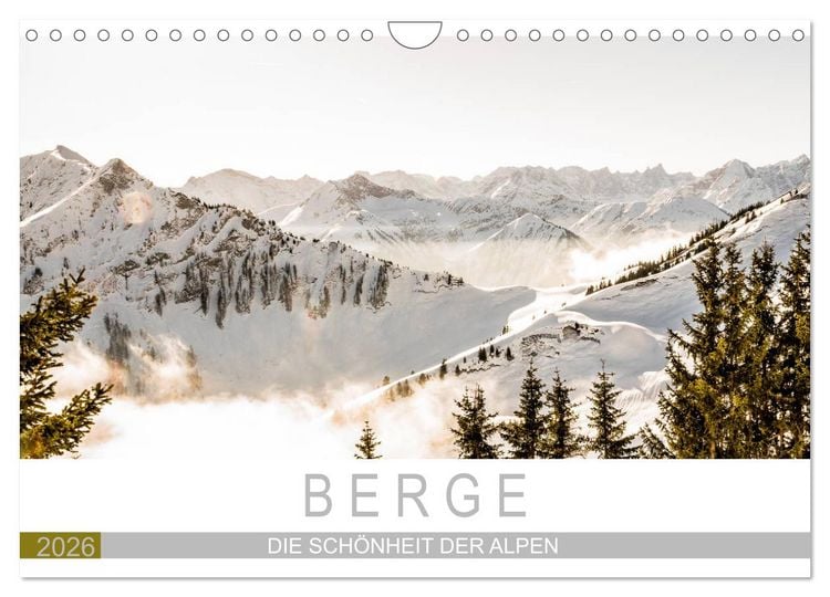 Produktbild: Berge - Die Sch&ouml;nheit der Alpen (Wandkalender 2026 DIN A4 quer), CALVENDO Monatskalender