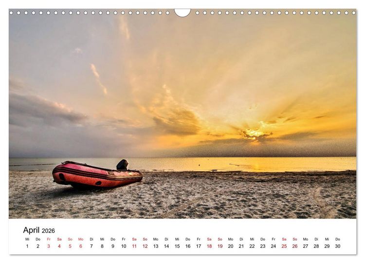 Produktbild: Ein Tag auf der Insel Hiddensee (Wandkalender 2026 DIN A3 quer), CALVENDO Monatskalender