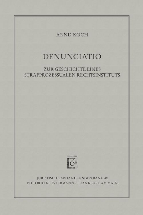 Produktbild: Denunciatio