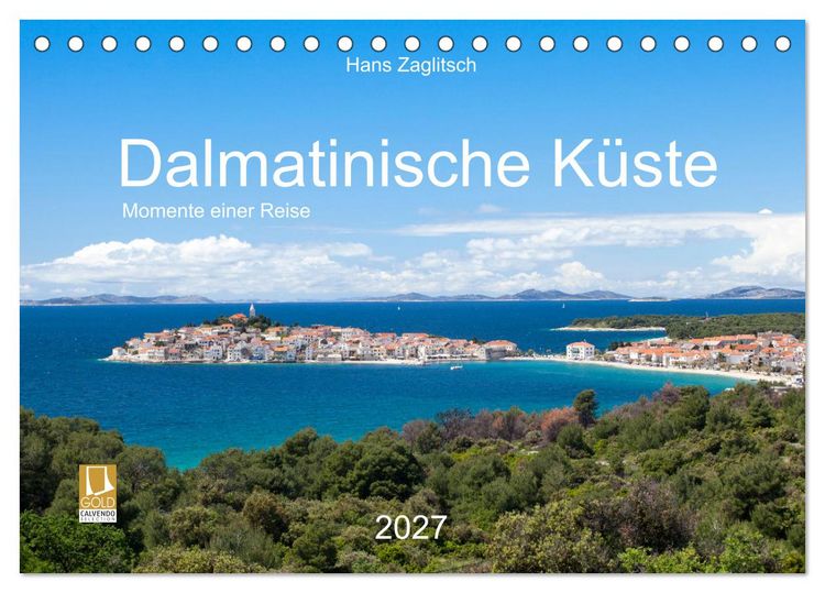 Produktbild: Dalamtinische K&uuml;ste - Momente einer Reise (Tischkalender 2027 DIN A5 quer), CALVENDO Monatskalender