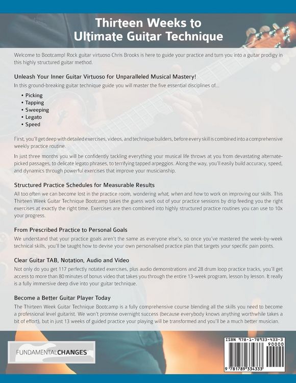 Produktbild: Thirteen Week Guitar Technique Bootcamp - Intermediate Level