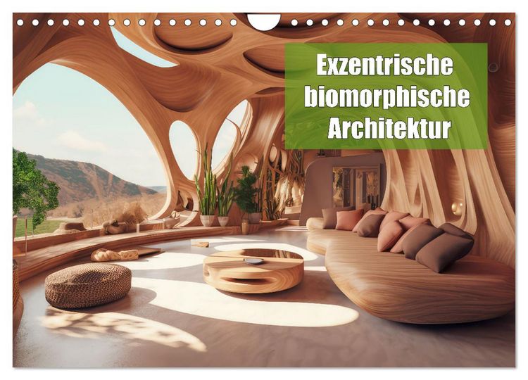Produktbild: Exzentrische biomorphe Architektur (Wandkalender 2026 DIN A4 quer), CALVENDO Monatskalender