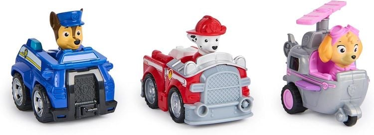 Produktbild: Paw Patrol, Deluxe Rettungsflitzer (Deluxe Rescue Racers) mit R&uuml;ckziehmotor - sortiert -Zufallsauswahl des Charakters