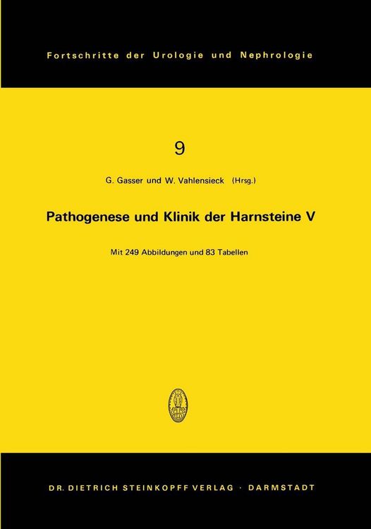 Produktbild: Pathogenese und Klinik der Harnsteine V