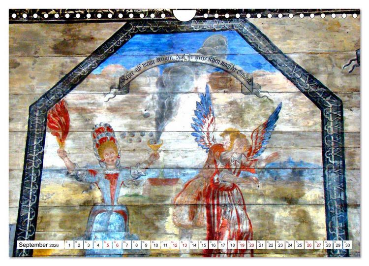 Produktbild: Die Kirche von M&uuml;hlhausen - Ein architektonisches Kleinod in Ostpreu&szlig;en (Wandkalender 2026 DIN A4 quer), CALVENDO Monatskalender