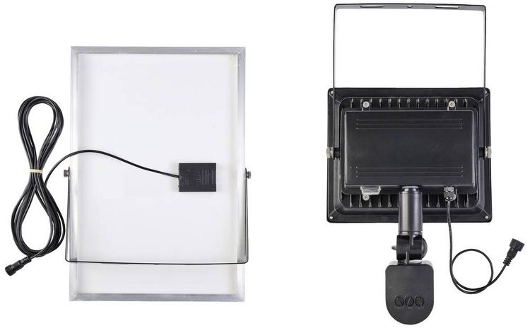 Produktbild: Sygonix SY-5461112 Solar-Spot mit Bewegungsmelder 50W Leuchtfarben: Neutralwei&szlig;
