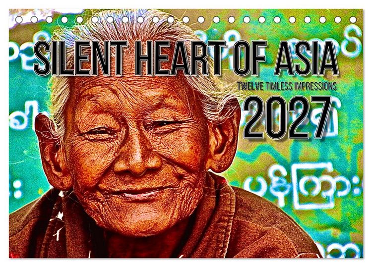 Produktbild: Silent Heart of Asia (Desk Calendar 2027 DIN A5 landscape), CALVENDO 12 Month DeskCalendar