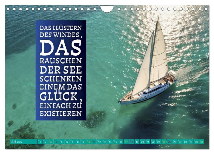 Produktbild: Segeln - mit einem Augenzwinkern (Wandkalender 2027 DIN A4 quer), CALVENDO Monatskalender