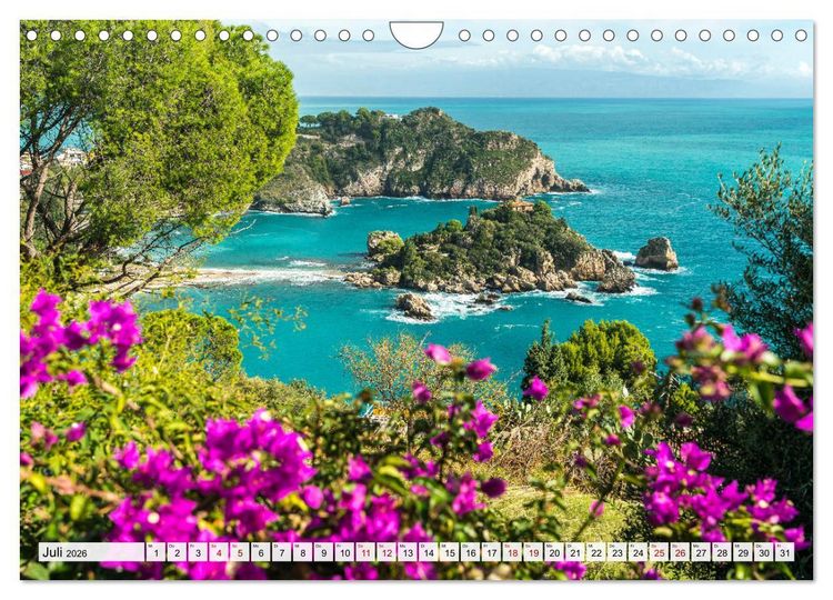Produktbild: Sizilien - Taormina (Wandkalender 2026 DIN A4 quer), CALVENDO Monatskalender
