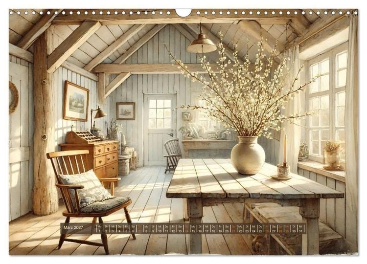 Produktbild: Im kleinen Cottage (Wandkalender 2027 DIN A3 quer), CALVENDO Monatskalender