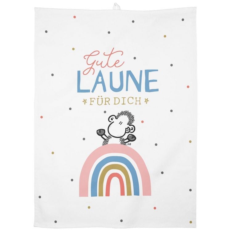 Produktbild: Sheepworld 47091 Geschirrtuch Gute Laune