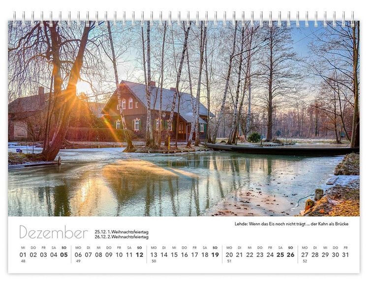 Produktbild: Kalender Spreewald kompakt - Peter Becker 2027
