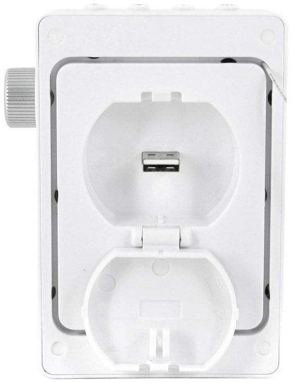Produktbild: Soundmaster DAB60WE Steckdosenradio DAB+, UKW Bluetooth&reg;, USB Freisprechfunktion, Inkl. Mikrofon, spritzwassergesch&uuml;tzt