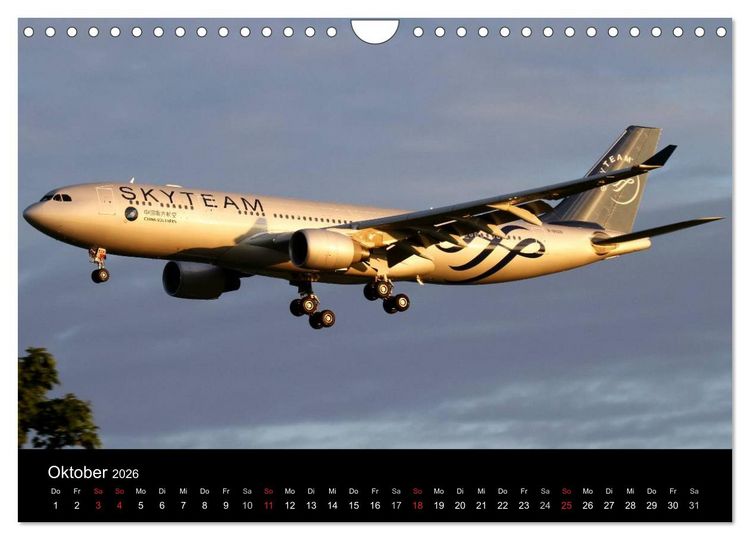 Produktbild: Welt der Flugzeuge (Wandkalender 2026 DIN A4 quer), CALVENDO Monatskalender