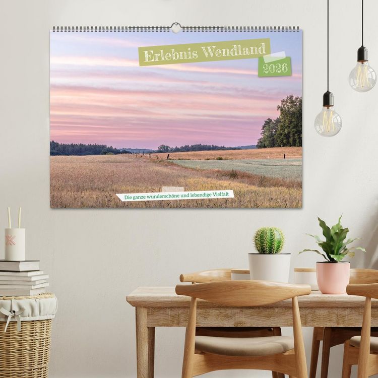 Produktbild: Erlebnis Wendland (Wandkalender 2026 DIN A2 quer), CALVENDO Monatskalender