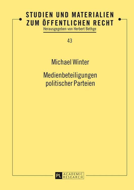 Produktbild: Medienbeteiligungen politischer Parteien