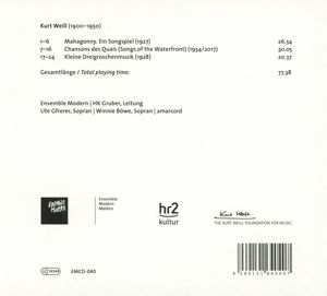 Produktbild: Mahagonny. Ein Songspiel/Chansons Des Quais/Kl