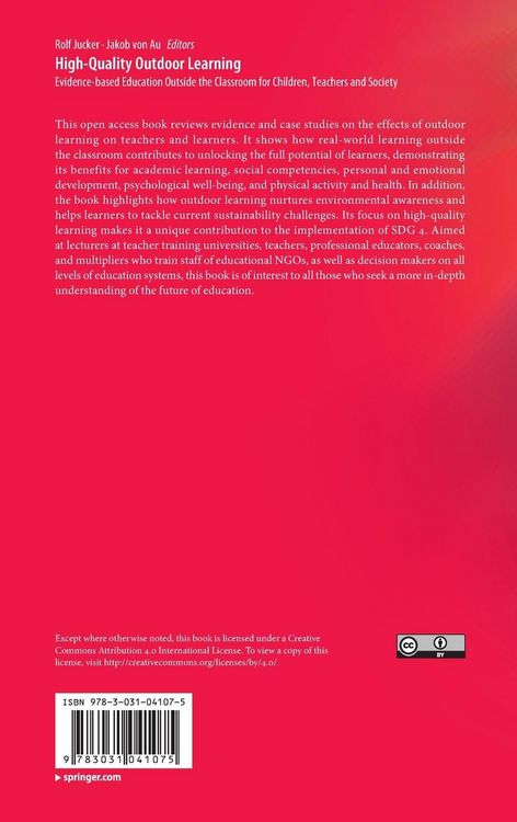 Produktbild: High-Quality Outdoor Learning