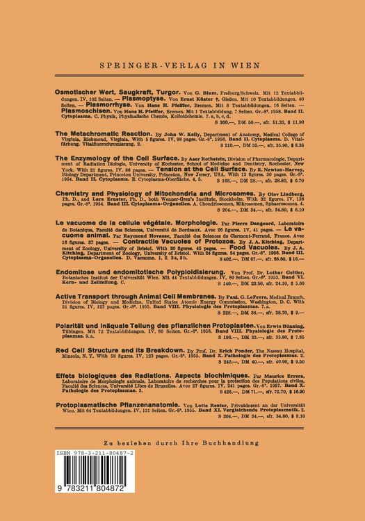 Produktbild: Le Chondriome de la Cellule Vegetale: Morphologie du Chondriome. Die Sph&auml;rosomen der Pflanzenzelle
