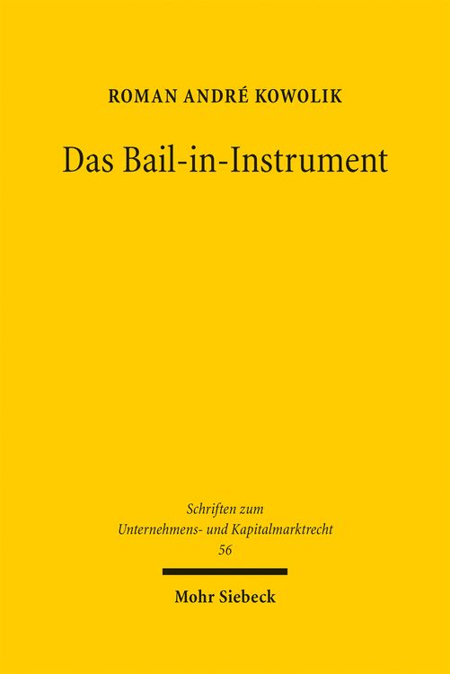 Produktbild: Das Bail-in-Instrument