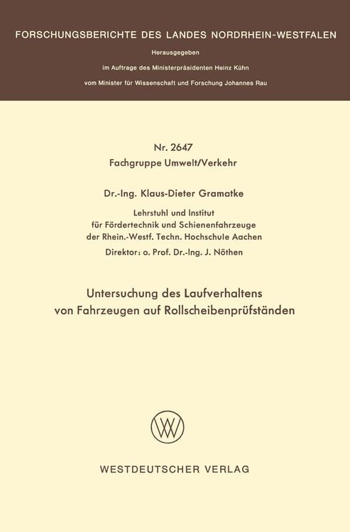 Bild vom Artikel Untersuchung des Laufverhaltens von Fahrzeugen auf Rollscheibenprüfständen vom Autor Klaus-Dieter Gramatke