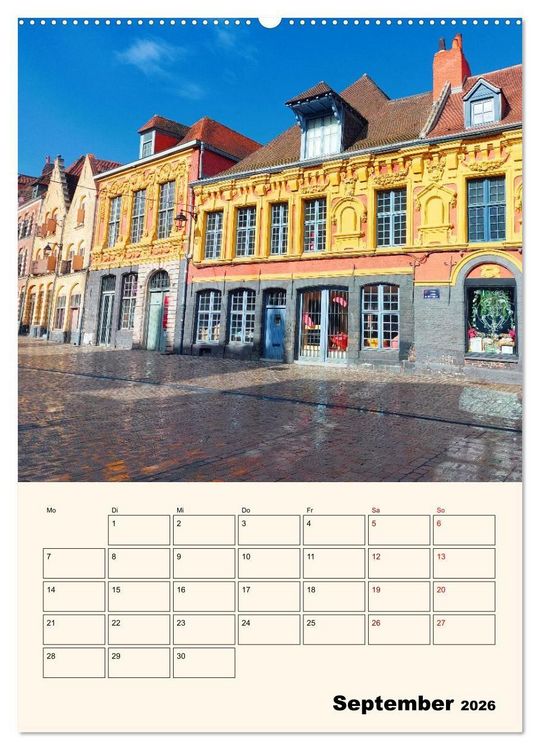 Produktbild: Lille - Lebendige Metropole (Wandkalender 2026 DIN A2 hoch), CALVENDO Monatskalender