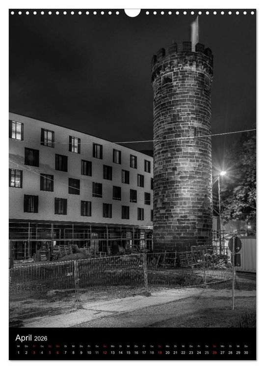 Produktbild: Heilbronn bei Nacht 2 (Wandkalender 2026 DIN A3 hoch), CALVENDO Monatskalender