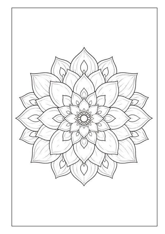 Produktbild: Mandala Blumen Malbuch f&uuml;r Erwachsene mit 100 floralen Ausmalmotiven