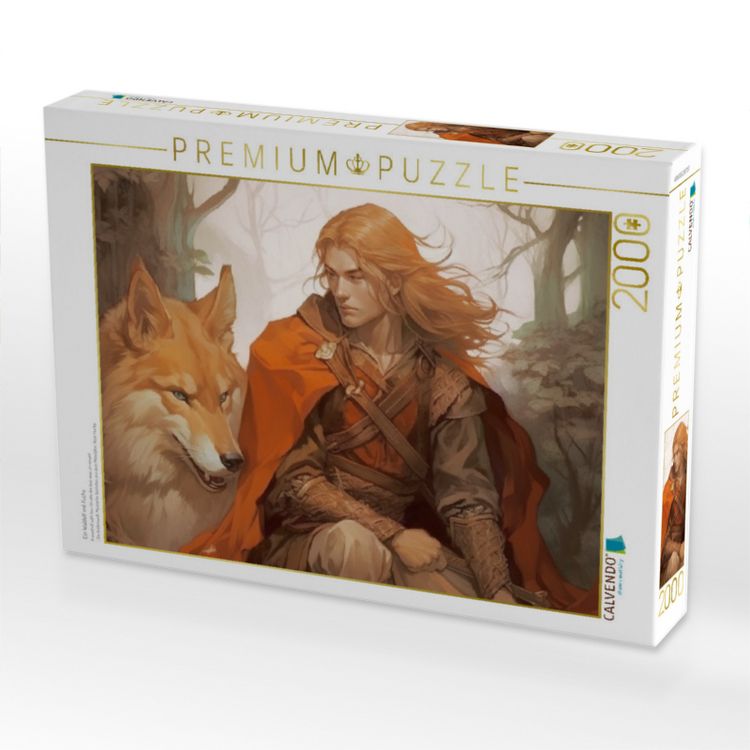 Produktbild: CALVENDO Puzzle Ein Waldelf mit Fuchs | 2000 Teile Lege-Gr&ouml;&szlig;e 90x67cm Foto-Puzzle f&uuml;r gl&uuml;ckliche Stunden
