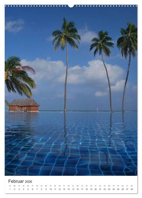 Produktbild: Malediven - Tr&auml;umen im Paradies (hochwertiger Premium Wandkalender 2026 DIN A2 hoch), Kunstdruck in Hochglanz