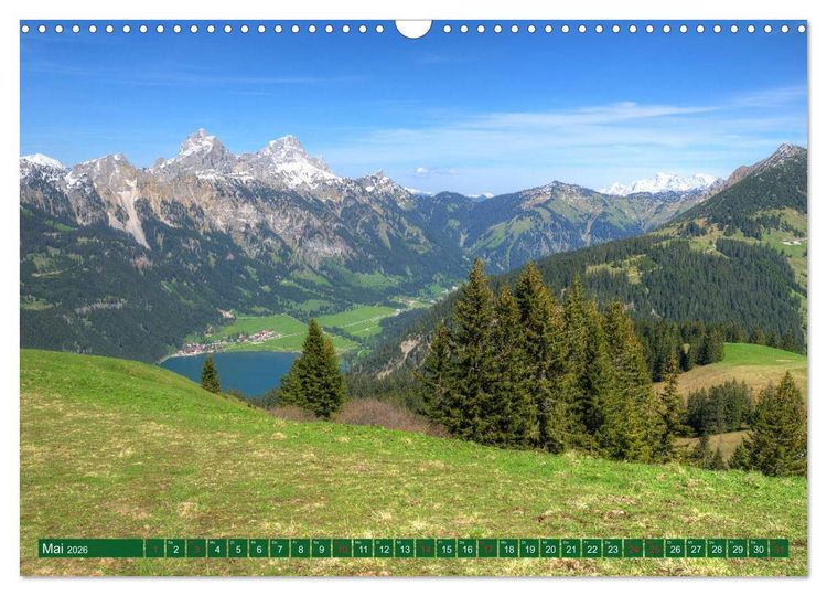 Produktbild: Tannheim und das Tal (Wandkalender 2026 DIN A3 quer), CALVENDO Monatskalender