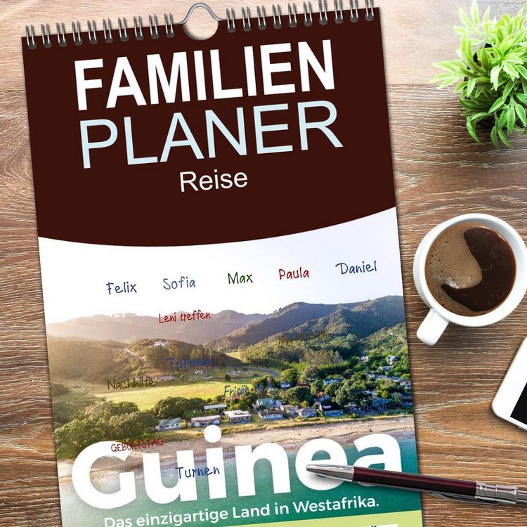 Produktbild: Familienplaner 2026 - Guinea - Das einzigartige Land in Westafrika. mit 5 Spalten (Wandkalender, 21 x 45 cm) CALVENDO