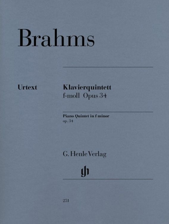 Produktbild: Johannes Brahms - Klavierquintett f-moll op. 34