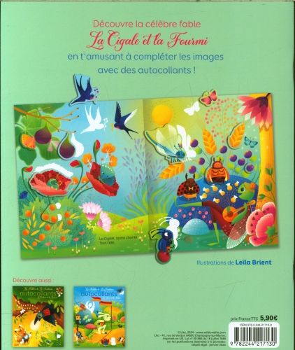 Produktbild: La cigale et la fourmi : autocollants