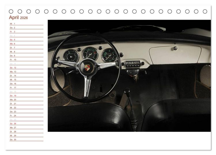 Produktbild: Classic 356 (Tischkalender 2026 DIN A5 quer), CALVENDO Monatskalender