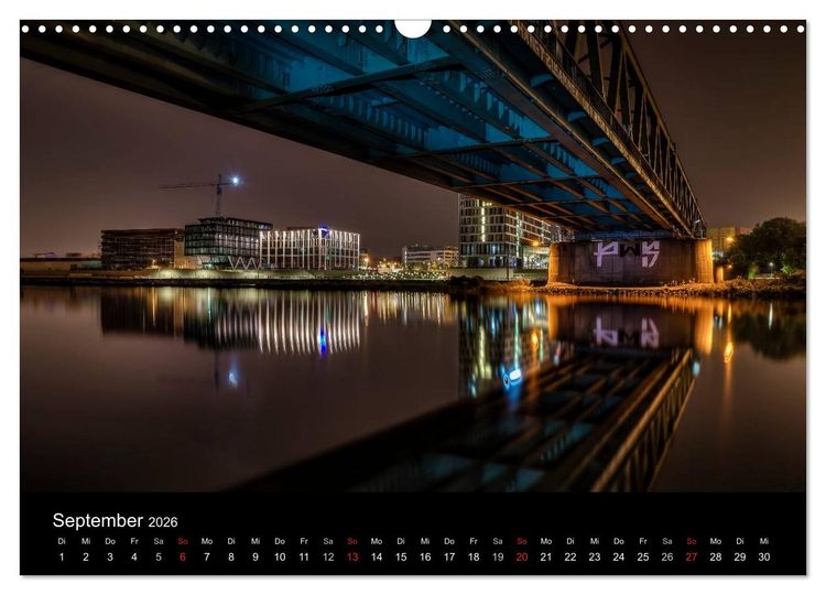 Produktbild: Bremen bei Nacht (Wandkalender 2026 DIN A3 quer), CALVENDO Monatskalender