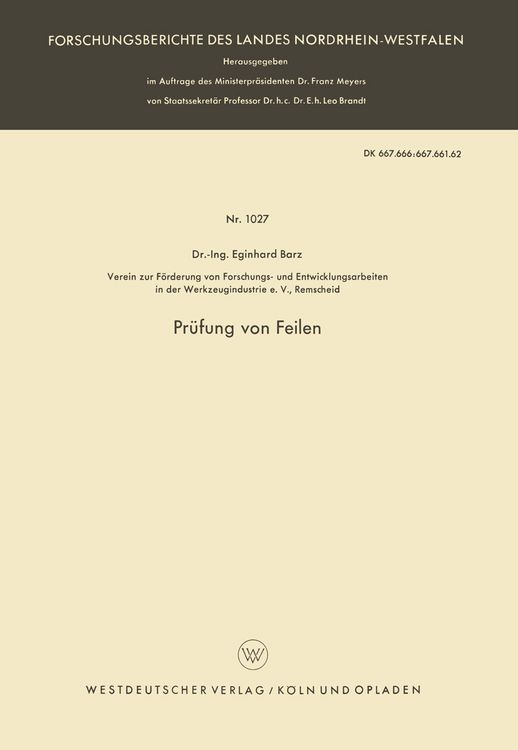 Produktbild: Pr&uuml;fung von Feilen