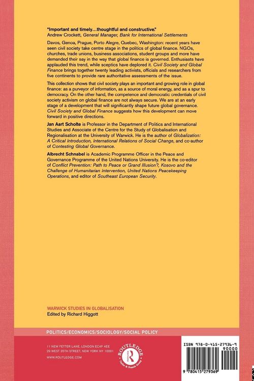 Produktbild: Civil Society and Global Finance