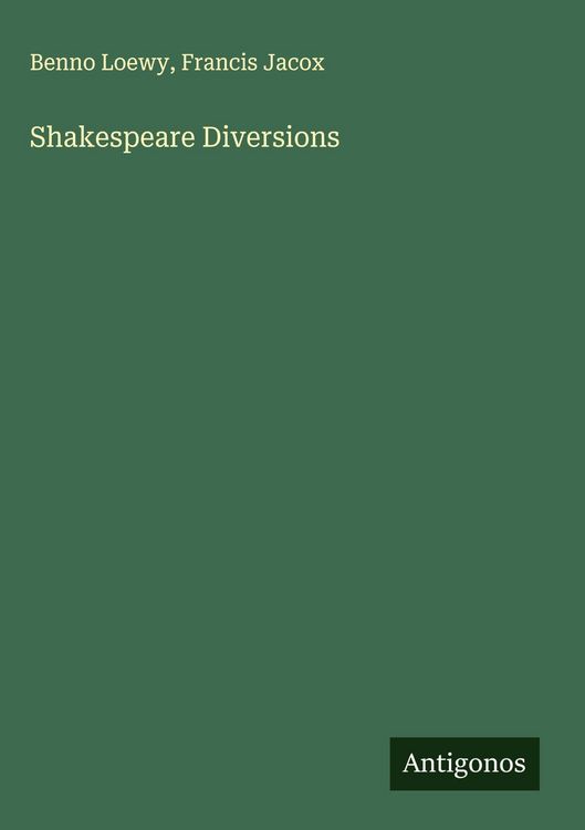 Produktbild: Shakespeare Diversions