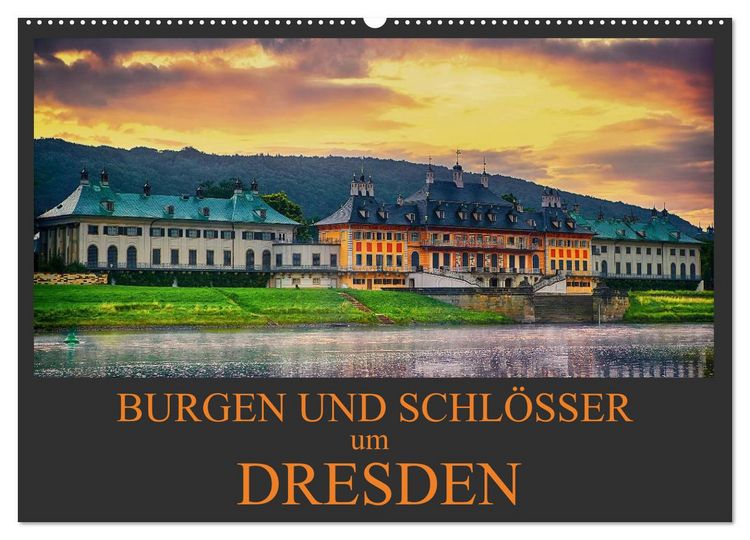 Produktbild: Burgen und Schl&ouml;sser um Dresden (Wandkalender 2026 DIN A2 quer), CALVENDO Monatskalender